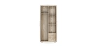 Armoire, garde-robe, collection TOM, 2 portes 80 cm, penderie intégrée chêne sonoma
