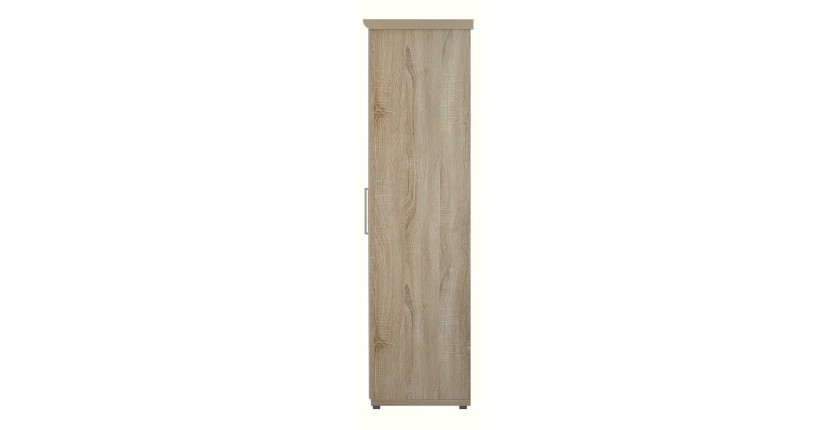 Armoire, garde-robe, collection TOM, 4 portes 160 cm, penderie intégrée chêne sonoma