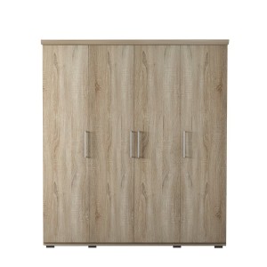 Armoire, garde-robe, collection TOM, 4 portes 160 cm, penderie intégrée chêne sonoma