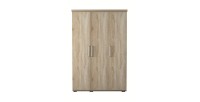Armoire, garde-robe, collection TOM, 3 portes 120 cm, penderie intégrée chêne sonoma