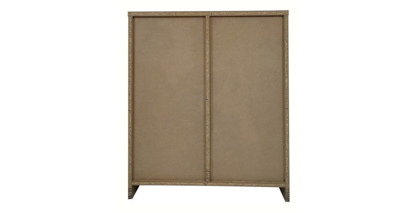 Commode  TOLLY 2 portes, 2 tiroirs, 85cm coloris chêne sonoma