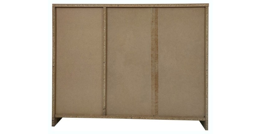 Commode  TOLLY 2 portes coloris, 4 tiroirs chêne sonoma