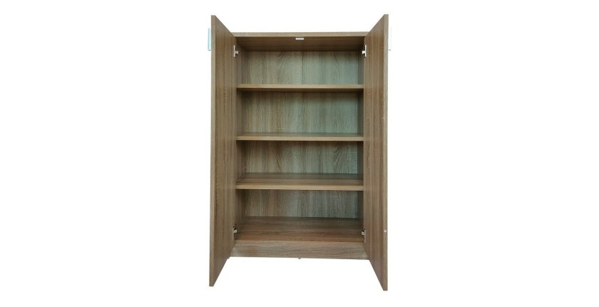 Commode TOLLY 2 portes, 110 cm coloris chêne sonoma