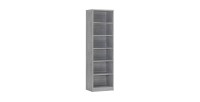 Bibliothèque design 5 étagères, coloris chêne gris collection SPACI