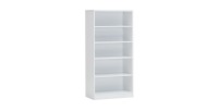 Bibliothèque design 4 étagères, coloris blanc collection SPACI