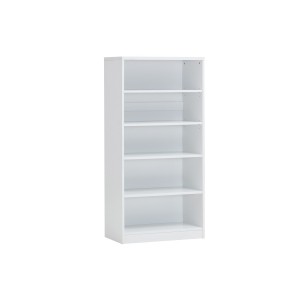 Bibliothèque design 4 étagères, coloris blanc collection SPACI