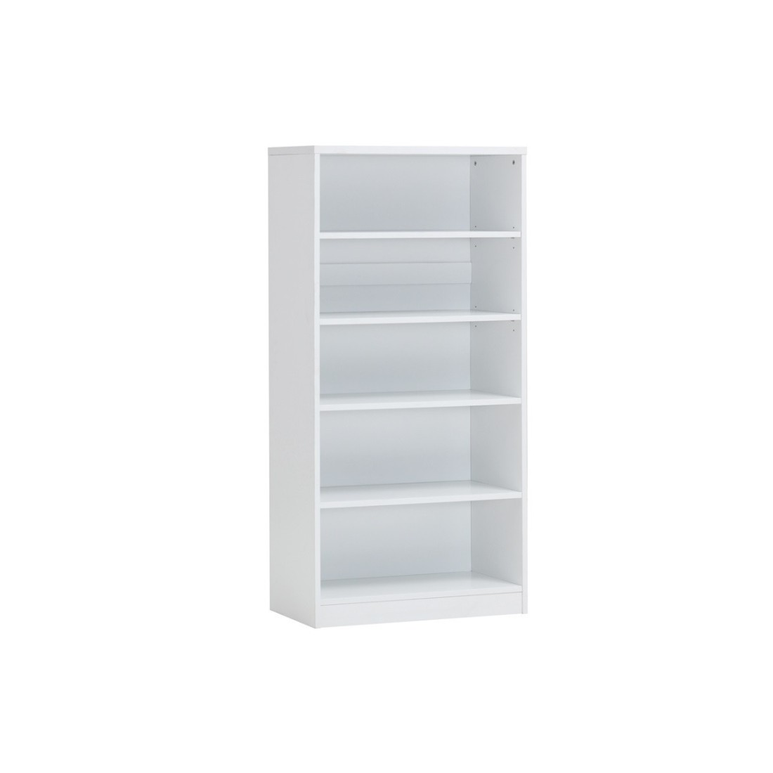 Bibliothèque design 4 étagères, coloris blanc collection SPACI