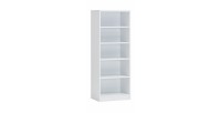 Bibliothèque design 4 étagères, coloris blanc collection SPACI