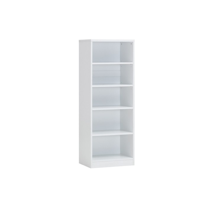 Bibliothèque design 4 étagères, coloris blanc collection SPACI