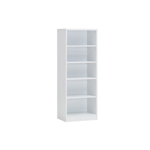 Bibliothèque design 4 étagères, coloris blanc collection SPACI