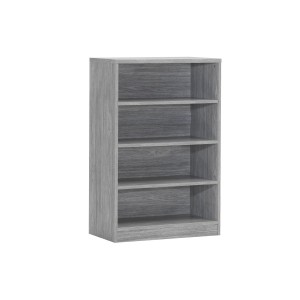 Bibliothèque design 3 étagères, coloris chêne gris collection SPACI
