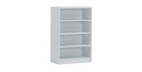 Bibliothèque design 3 étagères, coloris blanc collection SPACI