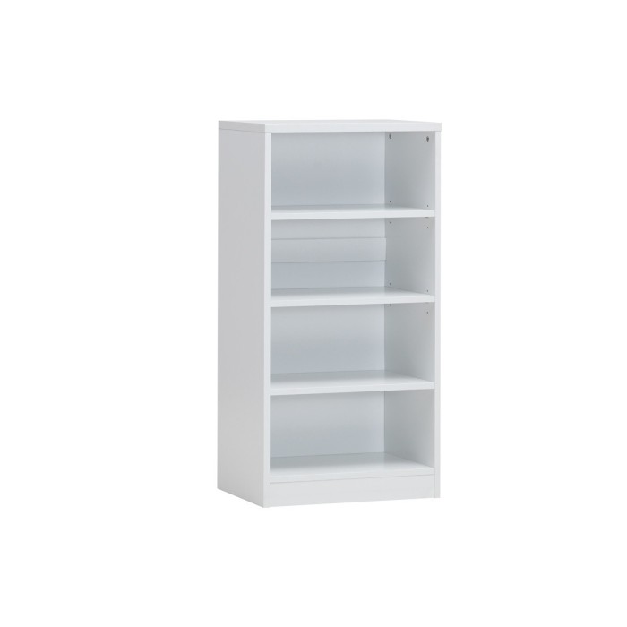 Bibliothèque design 3 étagères, coloris blanc collection SPACI