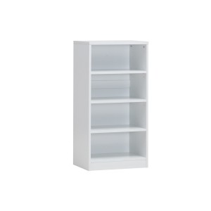 Bibliothèque design 3 étagères, coloris blanc collection SPACI