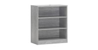 Bibliothèque design 2 étagères, coloris chêne gris collection SPACI