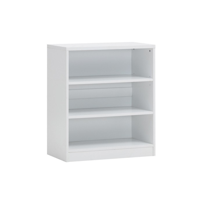 Bibliothèque design 2 étagères, coloris blanc collection SPACI