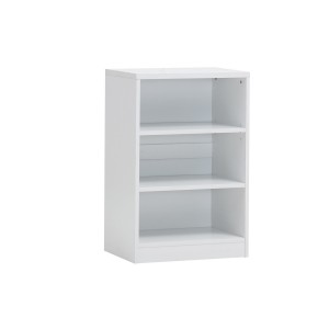 Bibliothèque design 2 étagères, coloris blanc collection SPACI