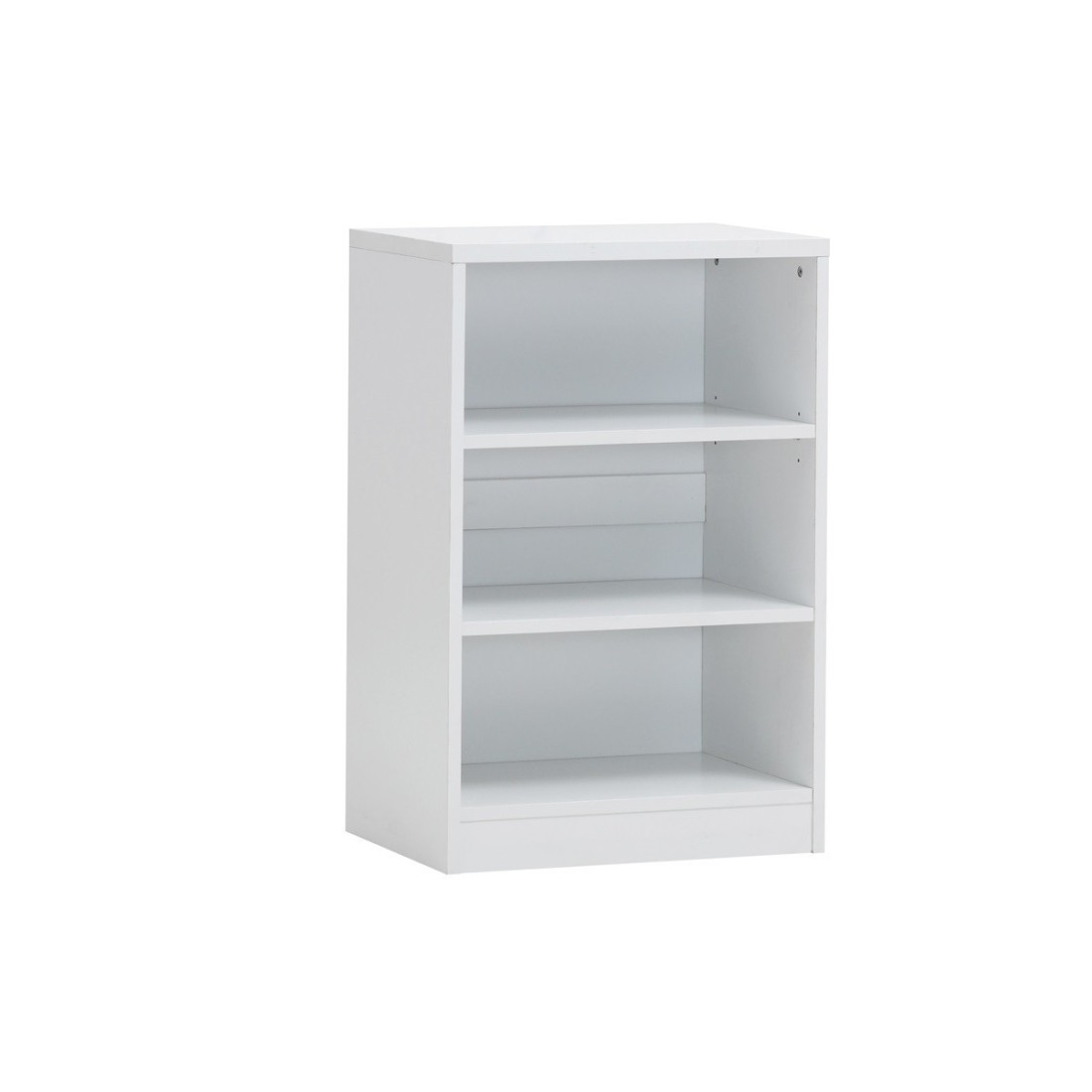 Bibliothèque design 2 étagères, coloris blanc collection SPACI