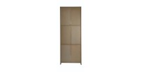 Bibliothèque large design 5 étagères, coloris chêne clair collection TOLLY