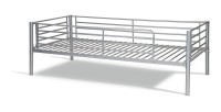Lit en métal superposé 90x200 cm SAMMY, coloris gris