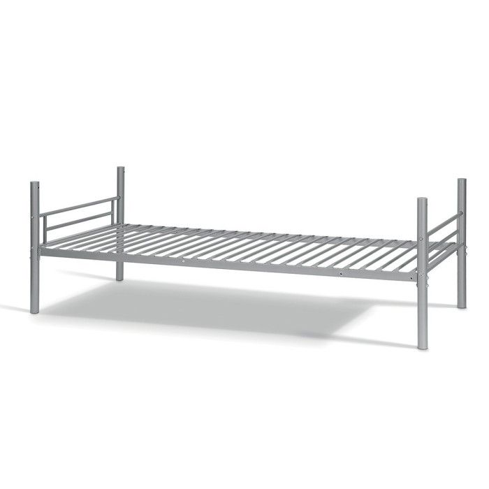 Lit en métal superposé 90x200 cm SAMMY, coloris gris