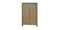 Petite bibliothèque design 2 étagères, coloris chêne clair collection TOLLY