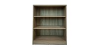 Bibliothèque large design 2 étagères, coloris chêne clair collection TOLLY