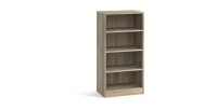 Bibliothèque  design 3 étagères, coloris chêne clair collection TOLLY