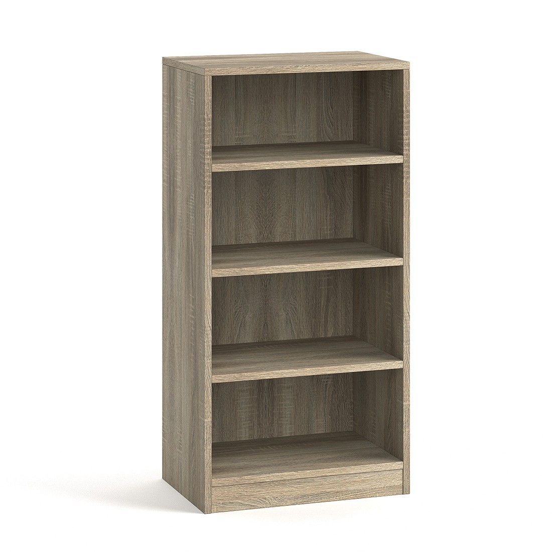 Bibliothèque  design 3 étagères, coloris chêne clair collection TOLLY
