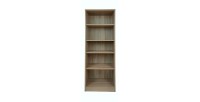 Bibliothèque design 4 étagères, coloris chêne clair collection TOLLY