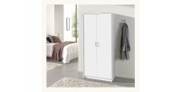 Garde Robe REY, armoire 2 portes idéal pour votre entrée ou votre buanderie