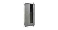 Garde Robe REY, armoire 2 portes idéal pour votre entrée ou votre buanderie