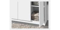 Garde Robe REY, armoire 3 portes idéal pour votre entrée, votre buanderie ou votre sdb