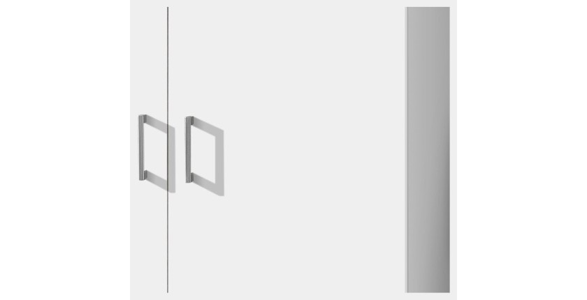 Armoire de rangement REY 80cm, idéal pour votre entrée, votre buanderie ou encore votre salle de bain.