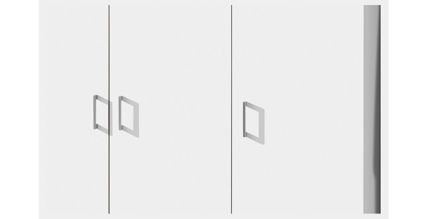 Garde Robe REY, armoire 3 portes idéal pour votre entrée, votre buanderie ou votre sdb