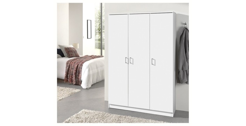 Garde Robe REY, armoire 3 portes idéal pour votre entrée, votre buanderie ou votre sdb