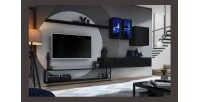Étagère murale 120cm collection SWITCH. Coloris noir.