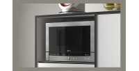 Armoire de cuisine TRUDI Blanc\Gris