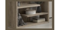 Bibliothèque large design, coloris bois collection MIRE