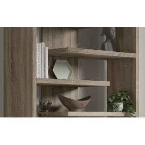 Bibliothèque large design, coloris bois collection MIRE