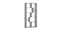 Bibliothèque large design, coloris chêne gris collection SPLOT
