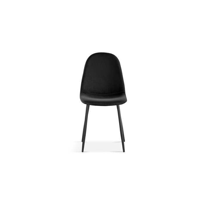 Chaise 'Boï' Velours Noir