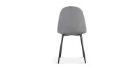Chaise 'Boï' Velours Gris