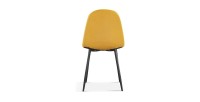 Chaise 'Boï' Velours Jaune