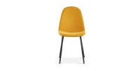 Chaise 'Boï' Velours Jaune