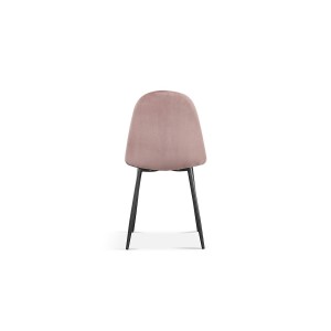Chaise 'Boï' Velours Rose