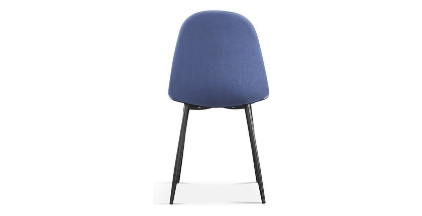 Chaise 'Boï' Velours Bleu clair