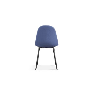 Chaise 'Boï' Velours Bleu clair