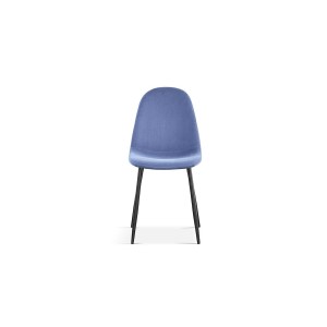 Chaise 'Boï' Velours Bleu clair