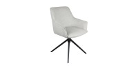 Chaise 'IRIS' Pivotant Tissu Sable